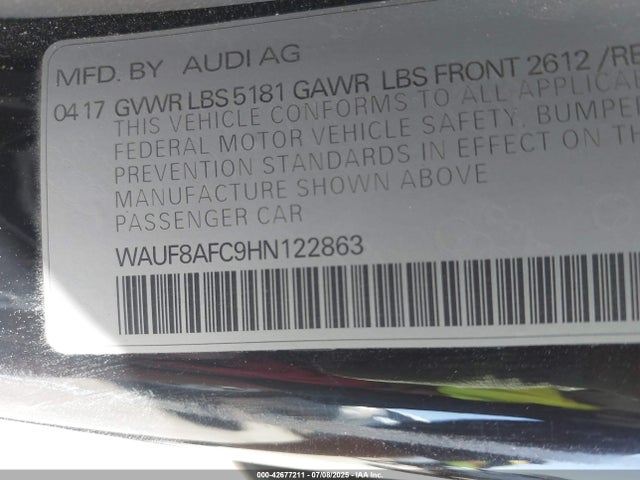 2017 AUDI A6 WAUF8AFC9HN122863 Photo 8