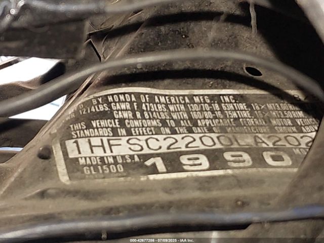1990 HONDA GL1500 1HFSC2200LA202267 Photo 9
