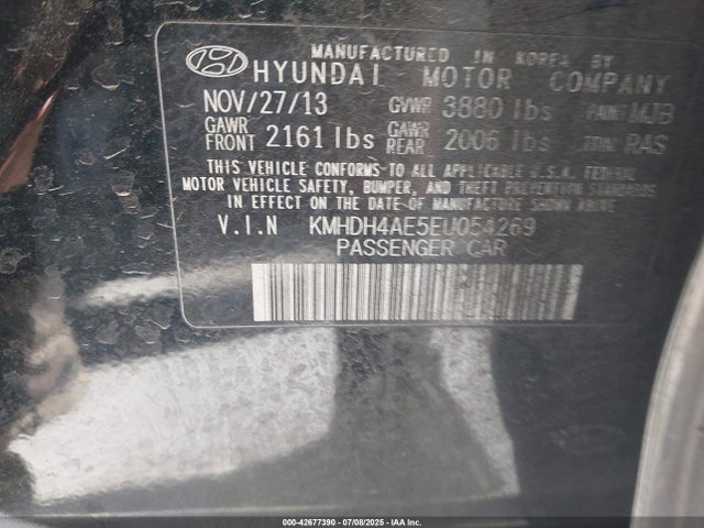 Hyundai dohc mpi nu 2014 KMHDH4AE5EU054269 Image 9