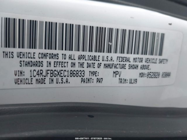 2014 JEEP GRAND CHEROKEE 1C4RJFBGXEC186833 Photo 8