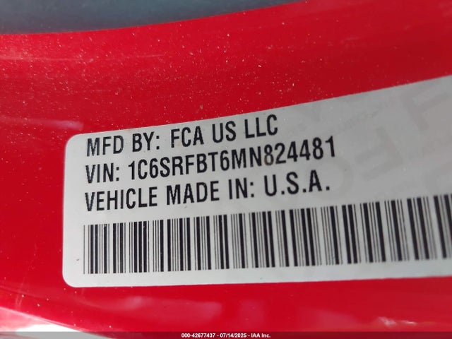 RAM 1500 2021 1C6SRFBT6MN824481 Image 9
