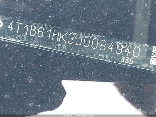 4T1B61HK3JU084940 Toyota a25a-fks