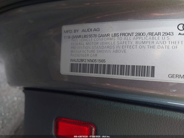 2019 AUDI A7 WAUS2BF21KN051565 Photo 8