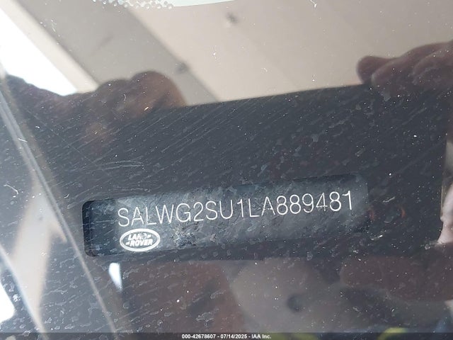 Land Rover aj20p6 2020 SALWG2SU1LA889481 Image 9