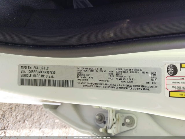 RAM 1500 2022 1C6SRFJMXNN387256 Image 9