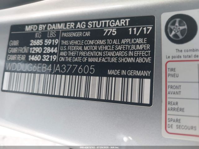 2018 MERCEDES-BENZ S 450 WDDUG6EB4JA377605 Photo 8