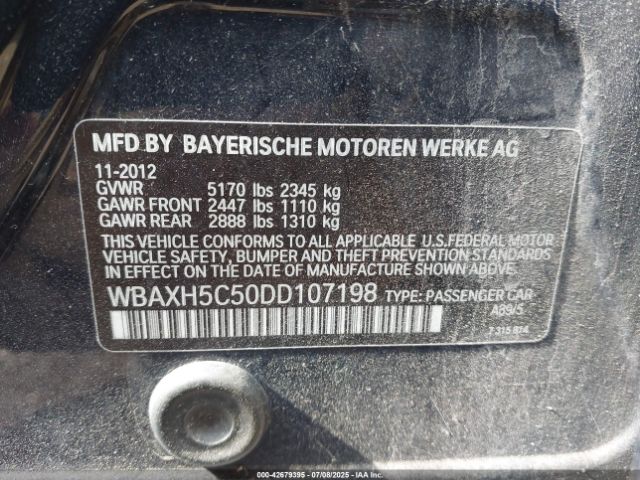 2013 BMW 528I WBAXH5C50DD107198 Photo 8
