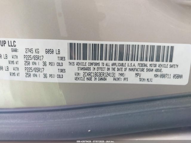 2014 CHRYSLER TOWN & COUNTRY 2C4RC1BG3ER124131 Photo 8