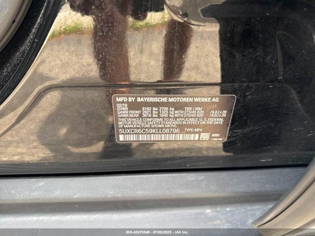 2019 BMW X5 5UXCR6C59KLL08796 Photo 8