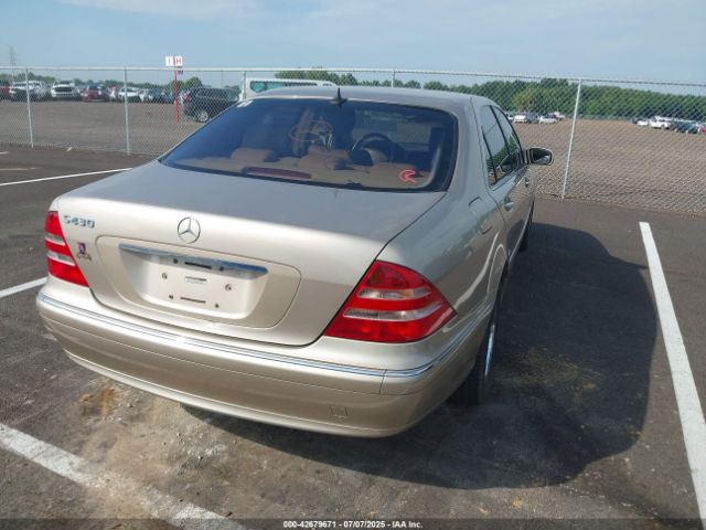 2002 MERCEDES-BENZ S 430 WDBNG70J02A284373 Photo 3