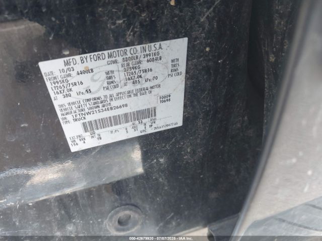2004 FORD F-250 1FTNW21S34EB26698 Photo 8