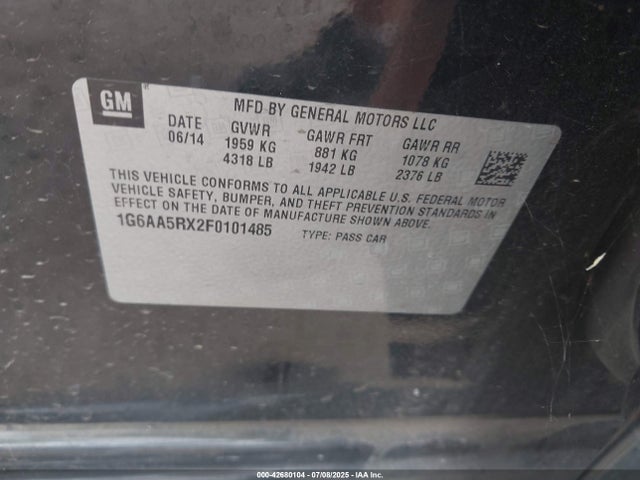 2015 CADILLAC ATS 1G6AA5RX2F0101485 Photo 8