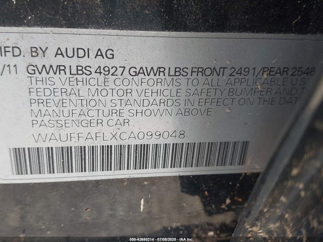 2012 AUDI A4 WAUFFAFLXCA099048 Photo 8