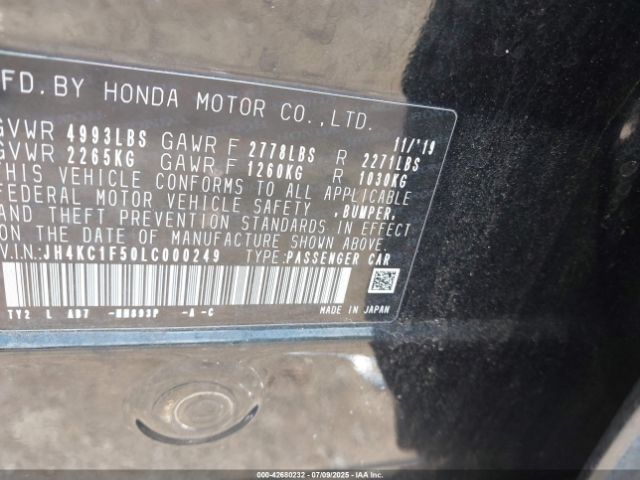 2020 ACURA RLX JH4KC1F50LC000249 Photo 8