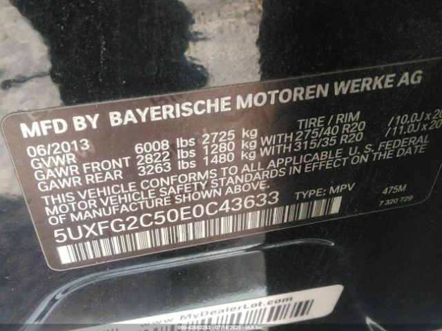 2014 BMW X6 5UXFG2C50E0C43633 Photo 8