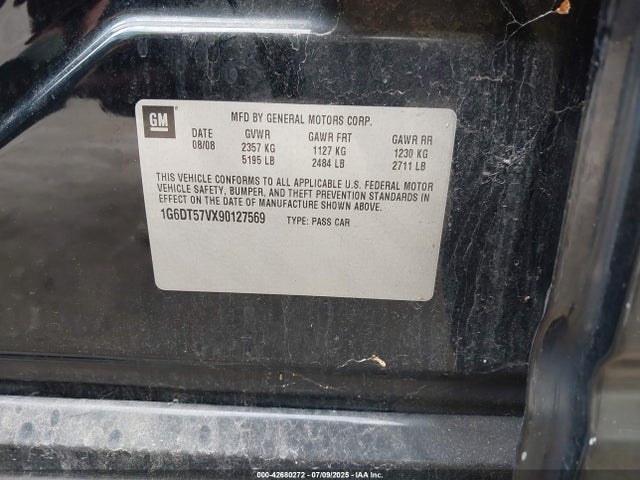 2009 CADILLAC CTS 1G6DT57VX90127569 Photo 8