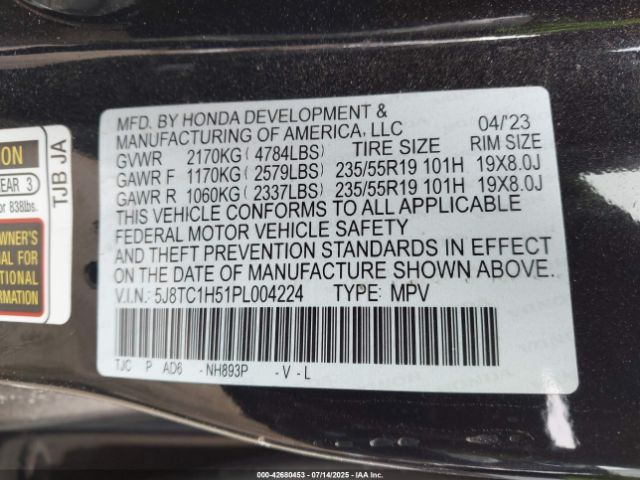 2023 ACURA RDX 5J8TC1H51PL004224 Photo 8