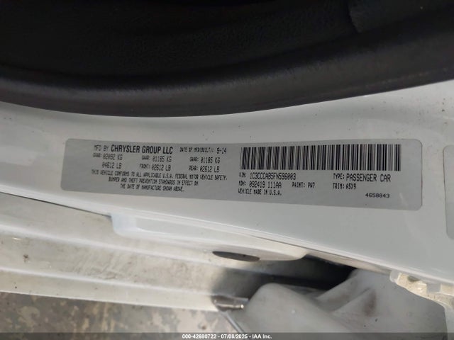 Chrysler 2015 2015 1C3CCCAB5FN596003 Image 9