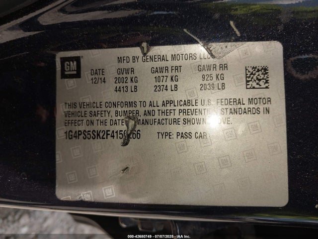 1G4PS5SK2F4156266 Buick lea