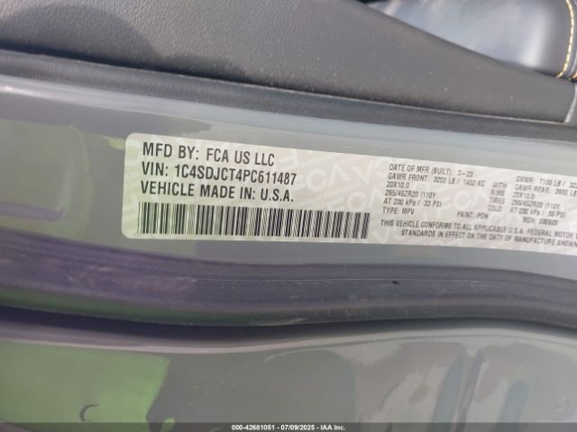 2023 DODGE DURANGO 1C4SDJCT4PC611487 Photo 8