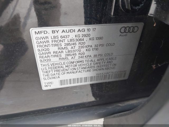 2018 AUDI Q7 WA1LHAF75JD018496 Photo 8