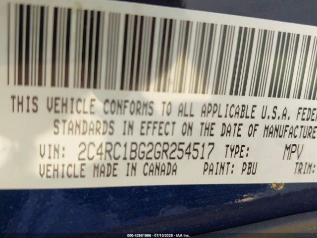 2016 CHRYSLER TOWN & COUNTRY 2C4RC1BG2GR254517 Photo 8