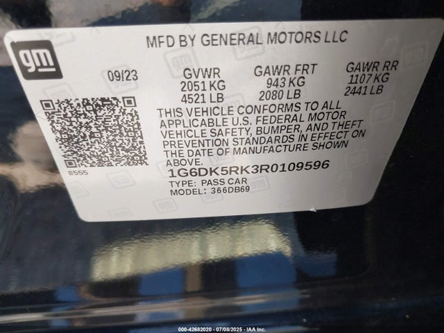 2024 CADILLAC CT4 1G6DK5RK3R0109596 Photo 8