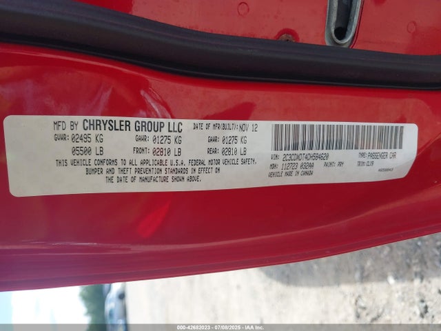 Aukcja sprzedaży 2013 Dodge Charger R/t Max, vin: 2C3CDXDT4DH584620, numer aukcji: 42682023