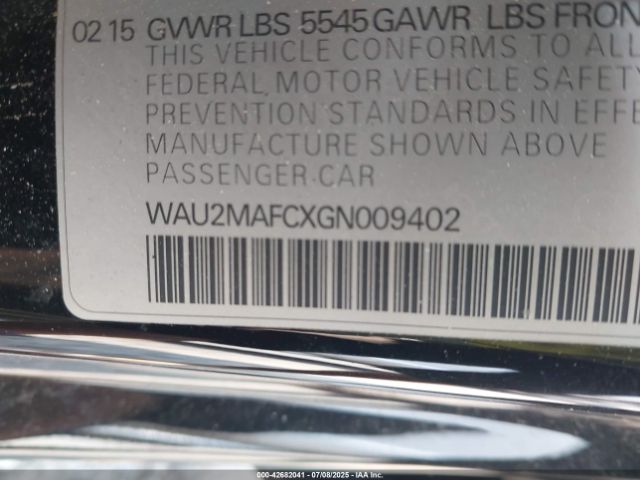 2016 AUDI A7 WAU2MAFCXGN009402 Photo 8