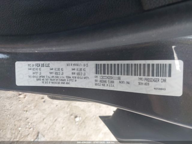 2016 CHRYSLER 200 1C3CCCAG2GN111166 Photo 8