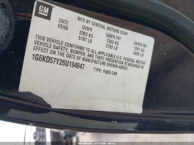 2006 CADILLAC DTS 1G6KD57Y26U194847 Photo 8