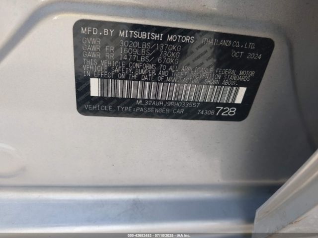 2024 MITSUBISHI MIRAGE ML32AUHJ9RH033557 Photo 8
