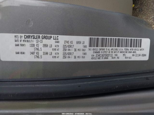 2014 CHRYSLER TOWN & COUNTRY 2C4RC1BG7ER257121 Photo 8