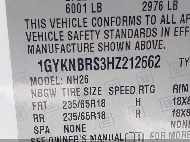 2017 CADILLAC XT5 1GYKNBRS3HZ212662 Photo 8