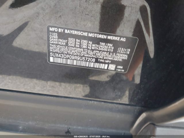 2024 BMW X3 5UX43DP09R9U57208 Photo 8