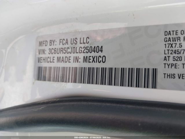 2020 RAM 2500 3C6UR5CJ0LG250404 Photo 8