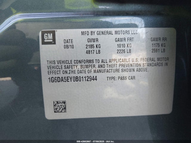 2011 CADILLAC CTS 1G6DA5EY0B0112944 Photo 8