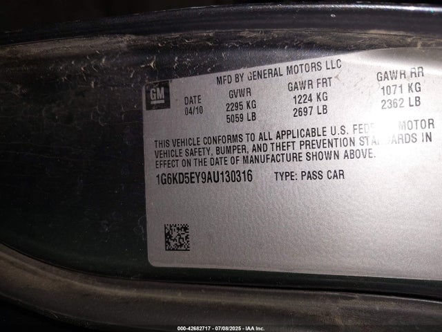 2010 CADILLAC DTS 1G6KD5EY9AU130316 Photo 8