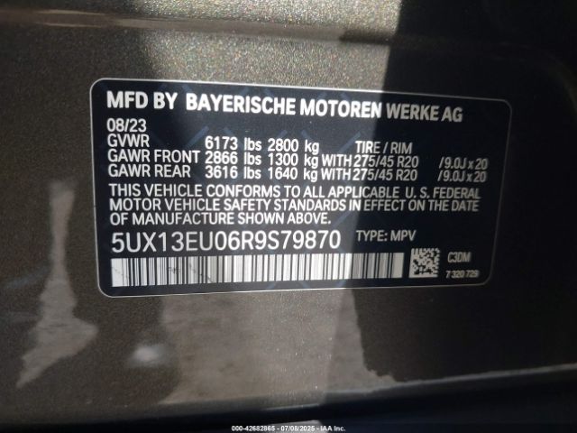 2024 BMW X5 5UX13EU06R9S79870 Photo 8