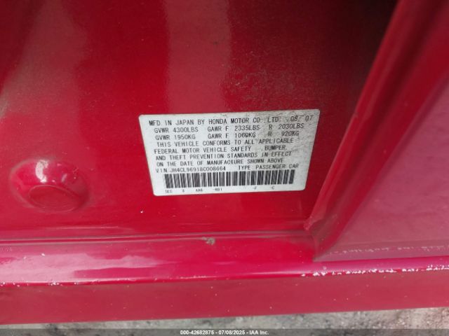 2008 ACURA TSX JH4CL96918C008664 Photo 8