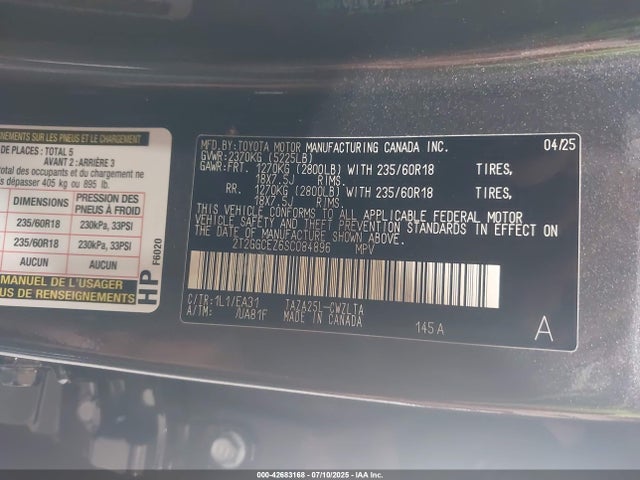 2T2GGCEZ6SC084896 Lexus t24a-fts