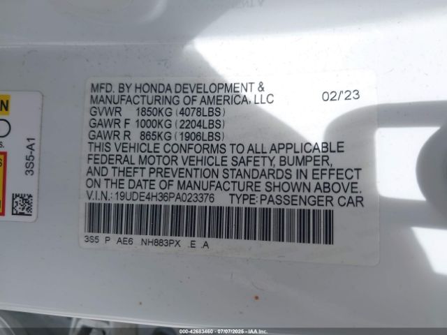 2023 ACURA INTEGRA 19UDE4H36PA023376 Photo 8