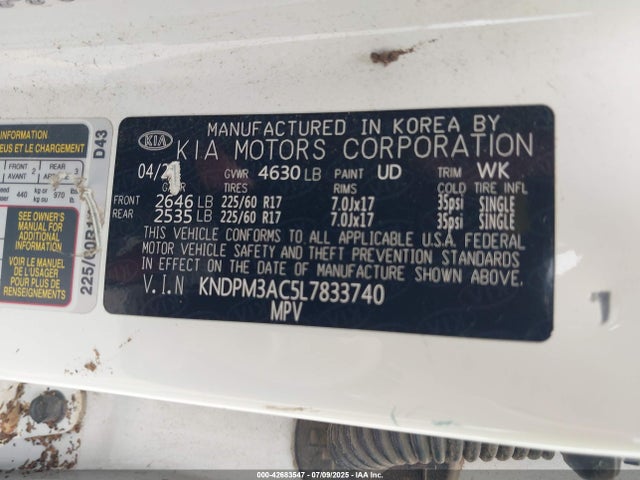 KIA gdi theta ii 2020 KNDPM3AC5L7833740 Image 9
