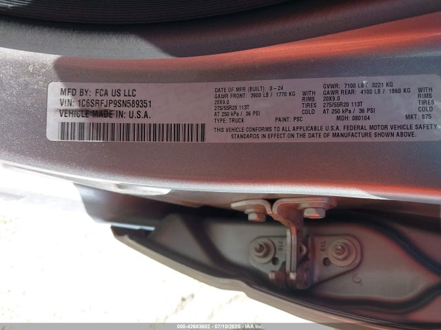 RAM 1500 2025 1C6SRFJP9SN589351 Image 9