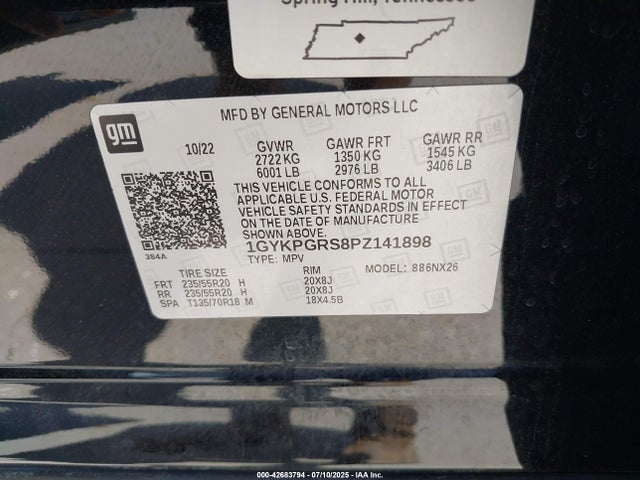 2023 CADILLAC XT6 1GYKPGRS8PZ141898 Photo 8