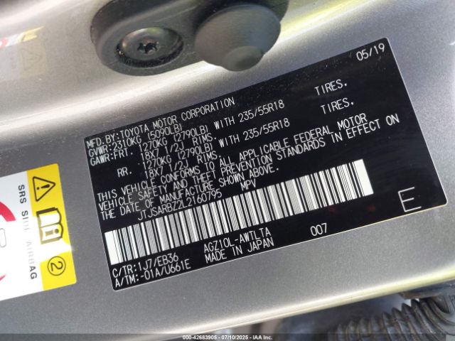 2020 LEXUS NX JTJSARBZ2L2160795 Photo 8