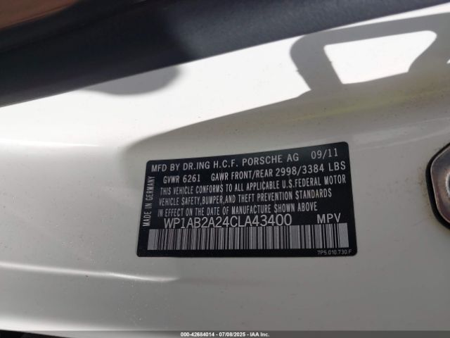 2012 PORSCHE CAYENNE WP1AB2A24CLA43400 Photo 8