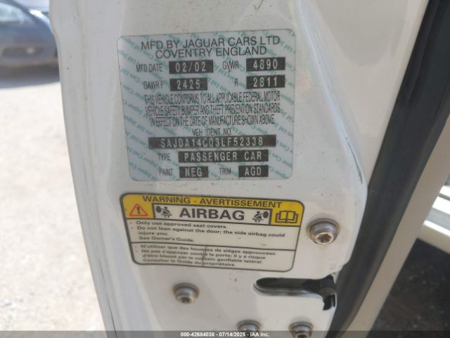 2003 JAGUAR XJ SAJDA14C03LF52338 Photo 8