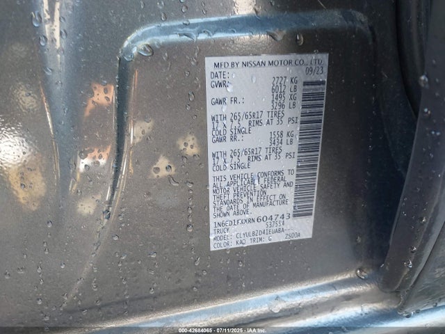 Nissan 2024 2024 1N6ED1FKXRN604743 Image 9
