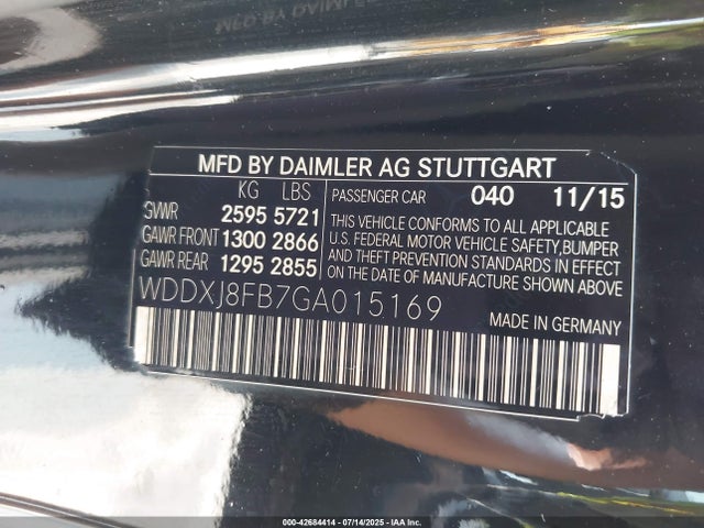 Mercedes-Benz S-Class 2016 WDDXJ8FB7GA015169 Image 9